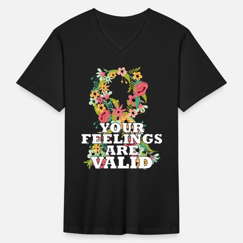 Your Feelings Are Valid Flower Ribbon Cute Mental