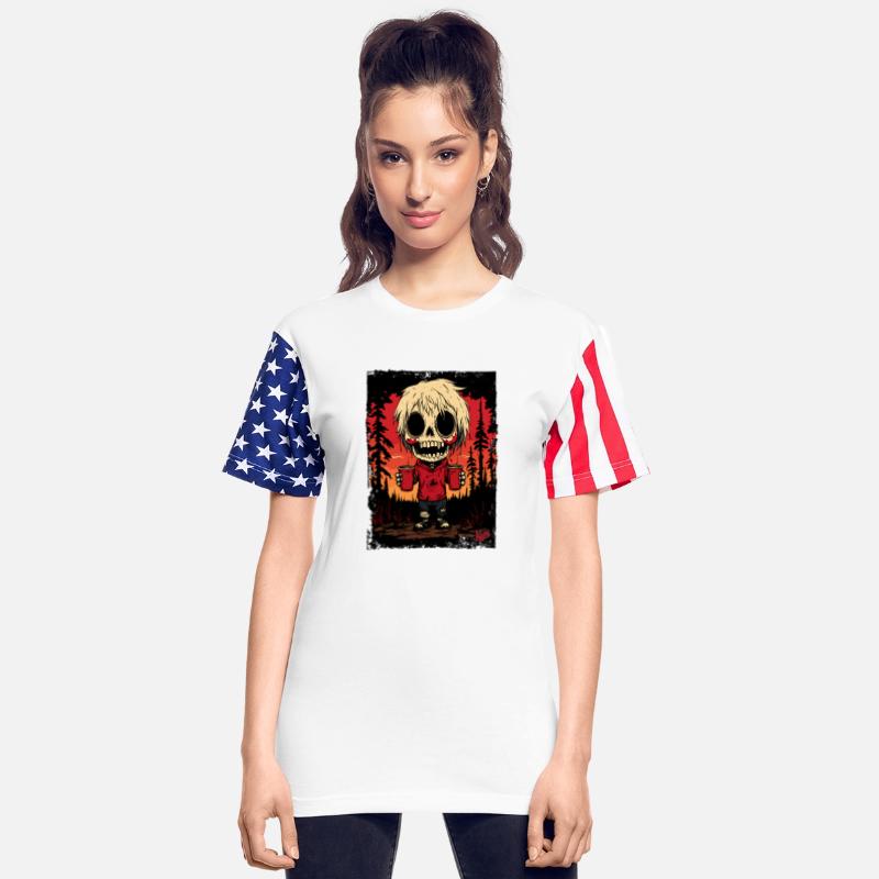 Zombie Dude with Drinks at Forest Party